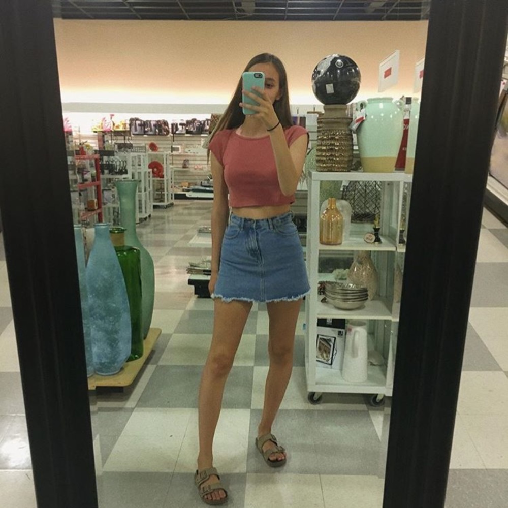 Brandy Melville Juliette Denim Skirt